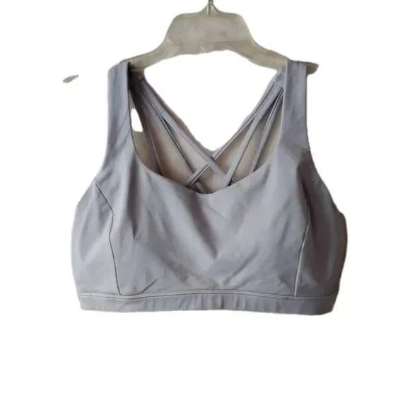 Lululemon Free to Be Serene Bra Light Support C/D Cup In Gray Women's Sz 12 - Picture 3 of 9